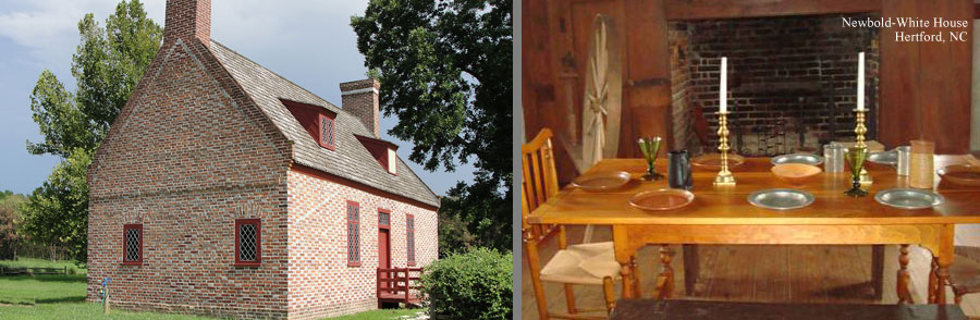 The Newbold-White House, is a Colonial Quaker homestead dating to 1730.